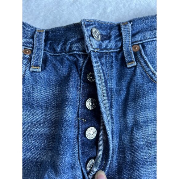 Citizens of Humanity Nikki Vintage 26 Distress Torn Button-Fly Jean Shorts High - Picture 8 of 15